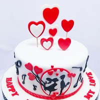 Romantic Couple Birthday Cake 2 Kg